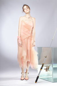 Reversible Sheer Flaring Dress