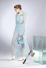 Load image into Gallery viewer, Pearl Button Sheer Jumpsuit
