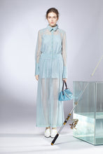 Load image into Gallery viewer, Pearl Button Sheer Jumpsuit
