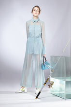 Load image into Gallery viewer, Pearl Button Sheer Jumpsuit
