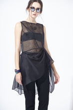 Load image into Gallery viewer, See-through Ruffle Tunic
